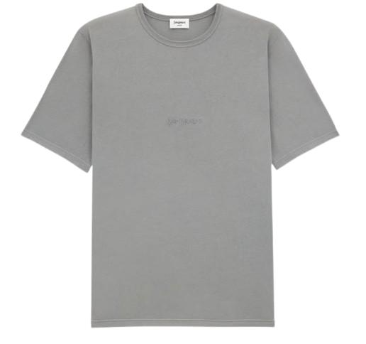 25FW 생로랑 반팔 티셔츠 818535 YBHD21467 GREY