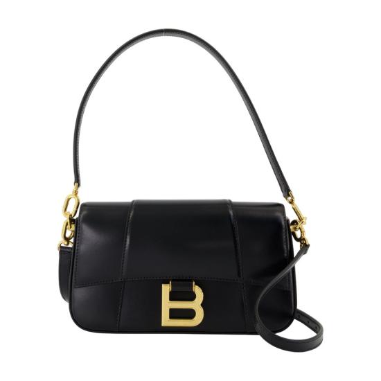 25FW 발렌시아가 아워글래스 스몰 828976 2ABQ81000 BLACK