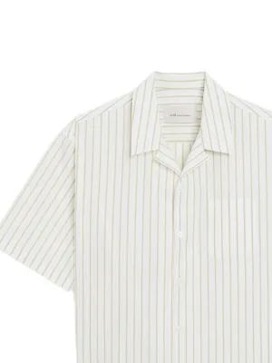 26SS 아미 긴팔 셔츠 HSH833CO0220 A075 BLANCMATCH - AMI