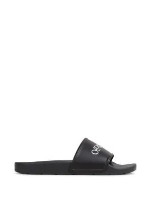 26SS 오프화이트 뮬/슬리퍼 OMIU002S26MAT002 1001 BLACKWHITE - OFF WHITE