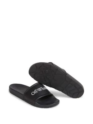 26SS 오프화이트 뮬/슬리퍼 OMIU002S26MAT002 1001 BLACKWHITE - OFF WHITE