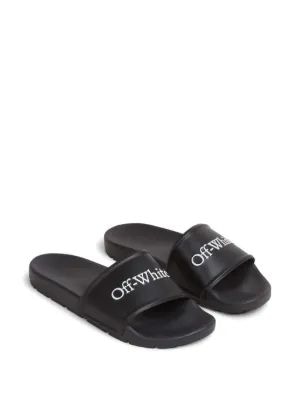 26SS 오프화이트 뮬/슬리퍼 OMIU002S26MAT002 1001 BLACKWHITE - OFF WHITE