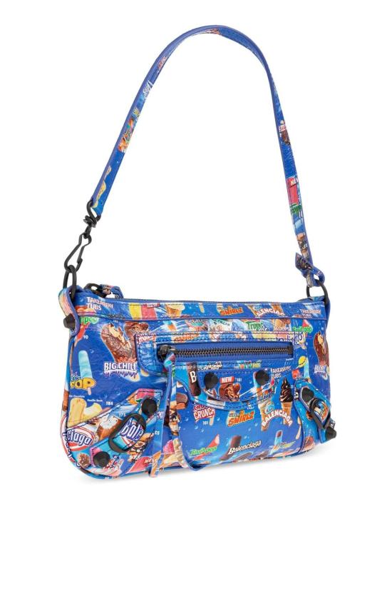 26SS 발렌시아가 르 시티 파우치 온 스트랩 8639602AB84 6564 BLUE - BALENCIAGA