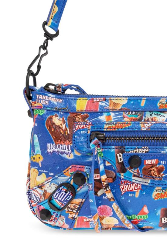 26SS 발렌시아가 르 시티 파우치 온 스트랩 8639602AB84 6564 BLUE - BALENCIAGA