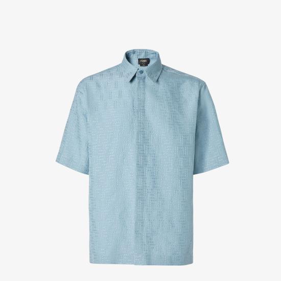 26SS 펜디 FF 자카드 셔츠 FS1317AU6Y F1LZH ANISE