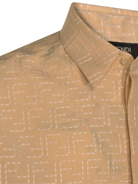 26SS 펜디 FF 자카드 셔츠 FS1317AU6Y F1LZH ANISE - FENDI