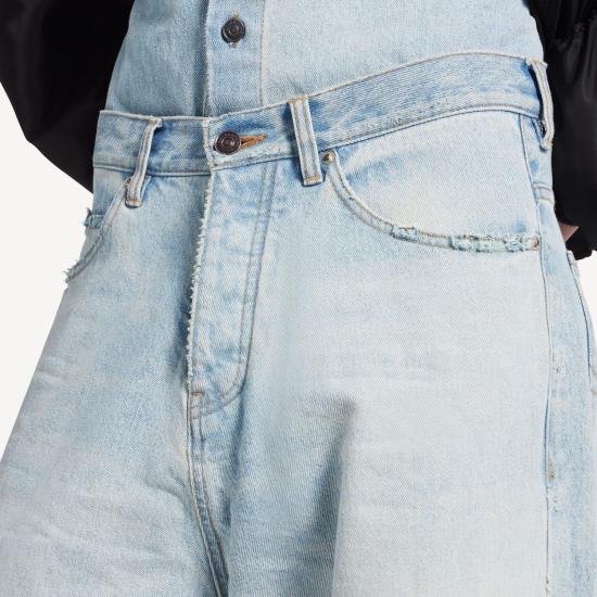 26SS 발렌시아가 스트레이트 팬츠 868319TDW14 4200 LIGHTBLUE - BALENCIAGA