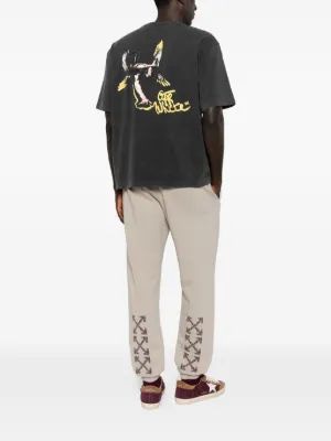 26SS 오프화이트 반팔 티셔츠 OMAA120S26JER00B 0001 BLACK - OFF WHITE