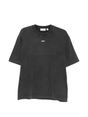 26SS 오프화이트 반팔 티셔츠 OMAA120S26JER00B 0001 BLACK - OFF WHITE