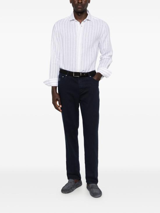 26SS 브루넬로 쿠치넬리 긴팔 셔츠 MM6860627 C110 BIANCODNM - BRUNELLO CUCINELLI