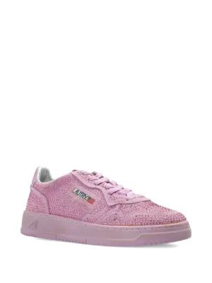 25FW 오트리 메달리스트 로우 레더 스니커즈 AULWNA04 NA04 SUEDESTRASS LAVANDER NA04 SUEDE STRASS LAVANDER - AUTRY