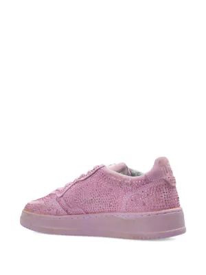 25FW 오트리 메달리스트 로우 레더 스니커즈 AULWNA04 NA04 SUEDESTRASS LAVANDER NA04 SUEDE STRASS LAVANDER - AUTRY