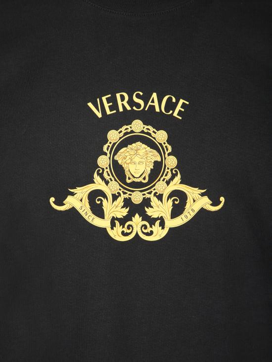 26SS 베르사체 탑 1013944 1A16704 1B000 Black - VERSACE