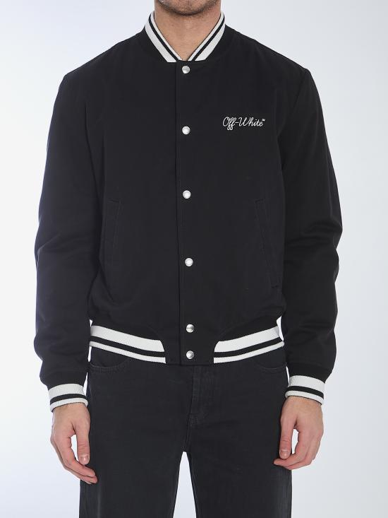 26SS 오프화이트 자켓 OMEH05FC99FAB001 1001 BLACKWHITE