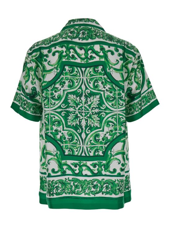 26SS 돌체앤가바나 반팔 셔츠 G5JH9THI1S6H85DQ Green - DOLCE & GABBANA