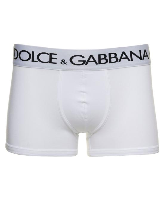 26SS 돌체앤가바나 로고 밴드 드로즈 M4B97JONN97W0800 White