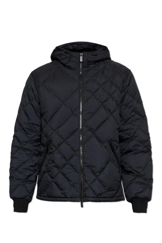 26SS 버버리 체크 스티치 나일론 도버스그린 퍼퍼 자켓 8120743 BLACK DOM