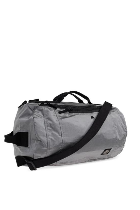 26SS 스톤 아일랜드 코티드 나일론 메탈 에코닐 더플백 리무버블 스트랩 L1S15 9200011 S0251 V0061 PEARL GREY DOM