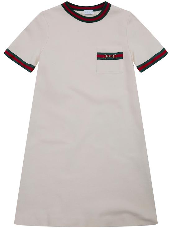 26SS [키즈] 구찌 원피스 718772 XJHR9 9908 WOODLAND GREEN