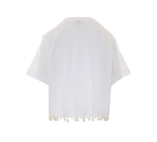 26SS 스포트막스 반팔 티셔츠 2612941032600 SPXPALMAS 001 White - SPORTMAX
