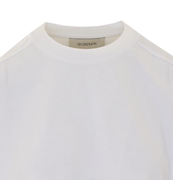 26SS 스포트막스 반팔 티셔츠 2612941032600 SPXPALMAS 001 White - SPORTMAX