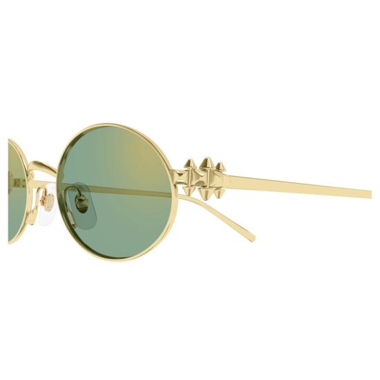  까르띠에 선글라스 Ct0644s 타원형 금속 - CARTIER