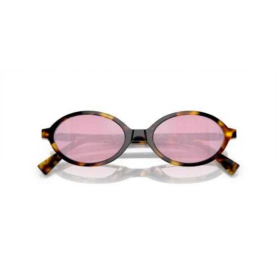 26SS 미우미우 선글라스 0Mu 04Zs 타원형 호피무늬 아세테이트 - MIU MIU