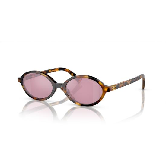 26SS 미우미우 선글라스 0Mu 04Zs 타원형 호피무늬 아세테이트 - MIU MIU