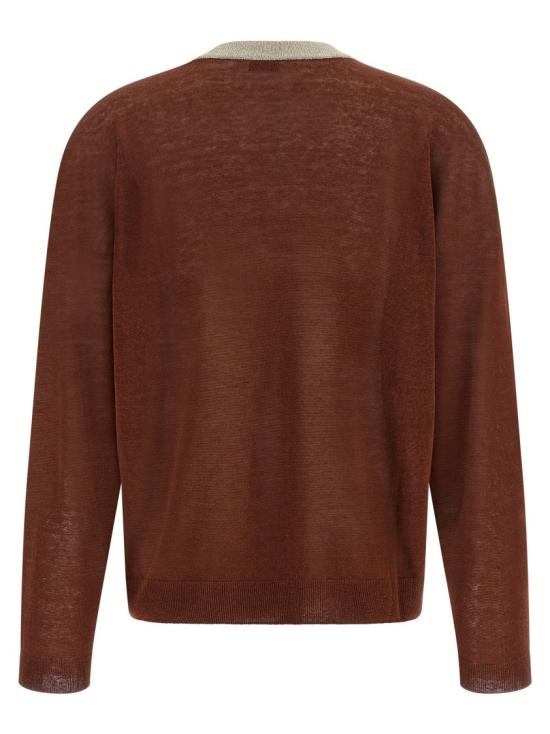 26SS 브루넬로 쿠치넬리 니트웨어 M1T272410C2868 Brown - BRUNELLO CUCINELLI