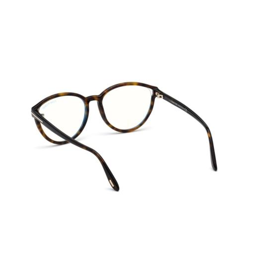  톰포드 안경 Ft5706-B 55052 클래식 라운드 호피무늬 - TOMFORD