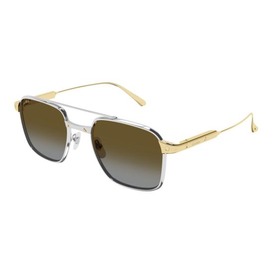  까르띠에 선글라스 CT0610S 스퀘어 티타늄 - CARTIER