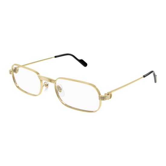 25FW 까르띠에 안경 Ct0556o 직사각형 금속 안경 - CARTIER
