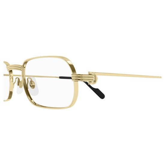 25FW 까르띠에 안경 Ct0556o 직사각형 금속 안경 - CARTIER