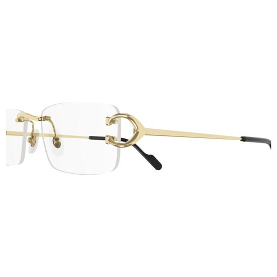 25FW 까르띠에 안경 CT0344O 테 없는 직사각형 안경 - CARTIER