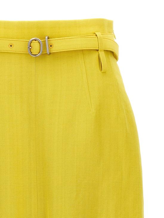  질샌더 스커트 J02MA0177J65005341 Yellow - JIL SANDER