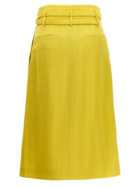  질샌더 스커트 J02MA0177J65005341 Yellow - JIL SANDER