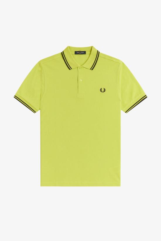26SS 프레드페리 폴로 티셔츠 M3600 84B Citron blk blk