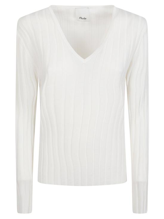 26SS 얼루드 스웨터 64024 440 White