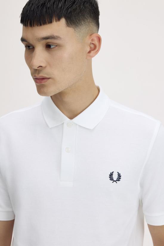 26SS 프레드페리 폴로 티셔츠 M6000 100 White - FRED PERRY