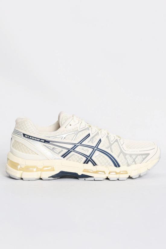 26SS 아식스 스니커즈 1203A388 104 CREAM INDIPENDENCE BLUE White