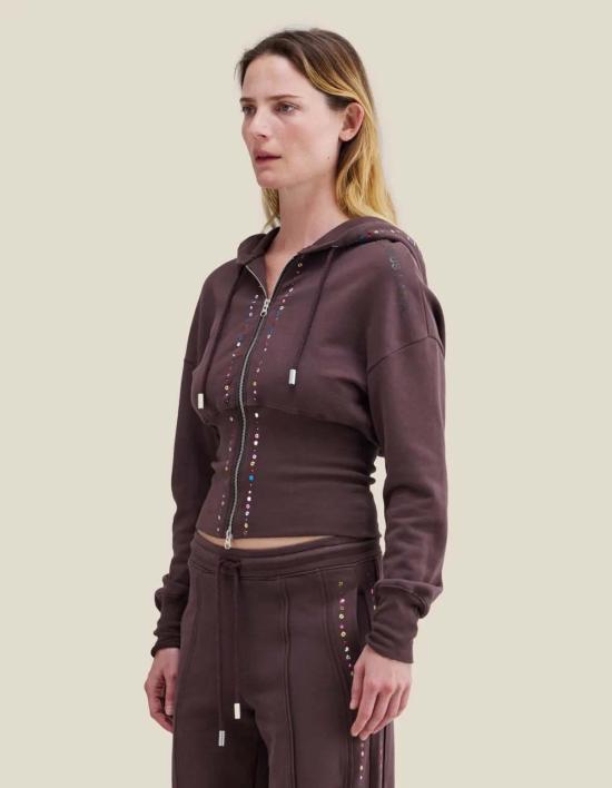  에크하우스 라타 스웨터 Eckhaus Latta 블링 스내치드 후디 - ECKHAUS LATTA