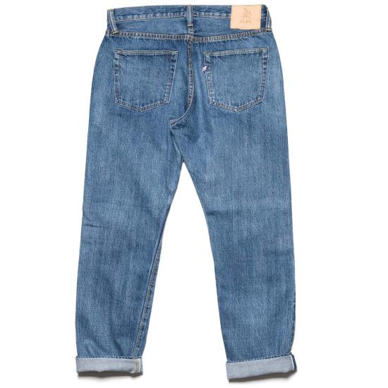  퓨어 블루 재팬 데님 팬츠 중고 019 ID 릴렉스드 테이퍼드 14oz 셀비지  중고 워싱 진 - PURE BLUE JAPAN