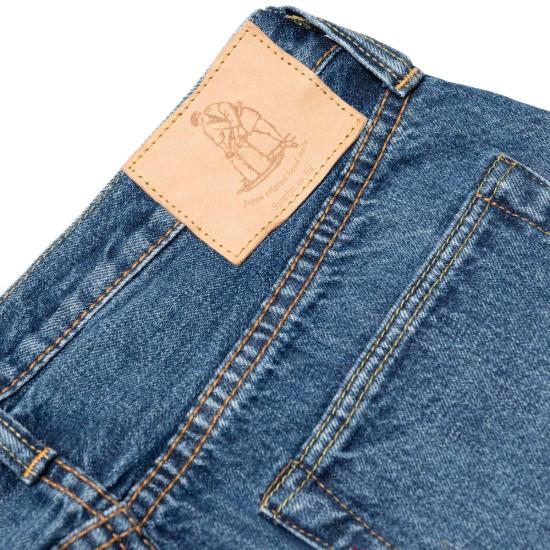  퓨어 블루 재팬 데님 팬츠 중고 019 ID 릴렉스드 테이퍼드 14oz 셀비지  중고 워싱 진 - PURE BLUE JAPAN