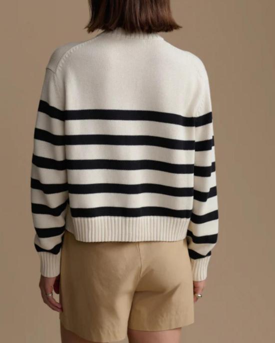  제니 케인 가디건 미렌 카디건 아이보리/블랙 스트라이프 - JENNI KAYNE