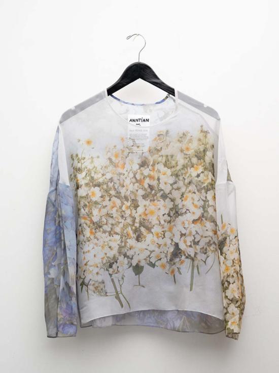  안티안 스웨터 앤티안 시폰 실크