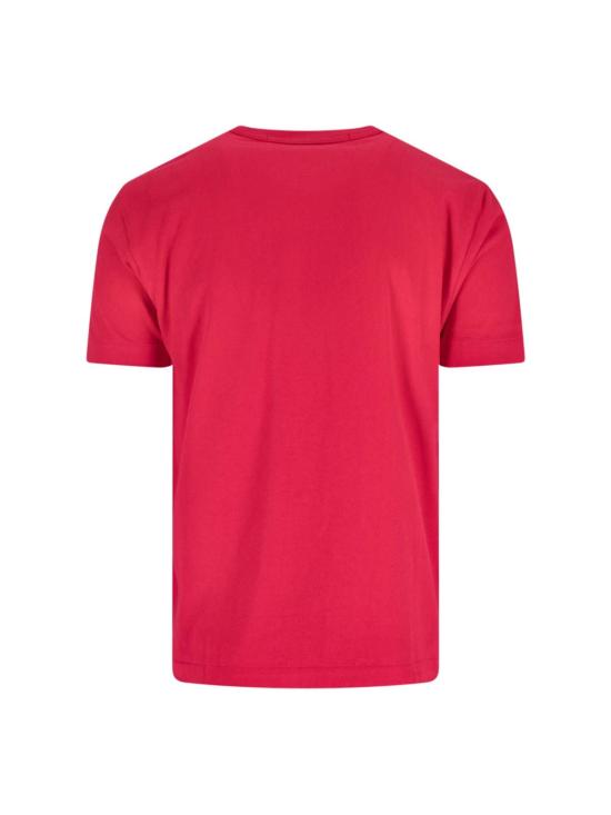  꼼데가르송 긴팔 티셔츠 Comme Des Garçons 플레이 티셔츠 레드 - COMME DES GARCONS