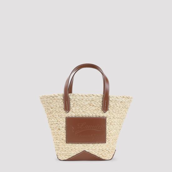 26SS 랑방 토트백 LWBGLPASMACAP26 B063 ECRU COGNAC