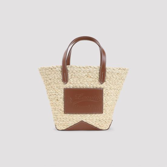 26SS 랑방 토트백 LWBGLPASMACAP26 B063 ECRU COGNAC - LANVIN