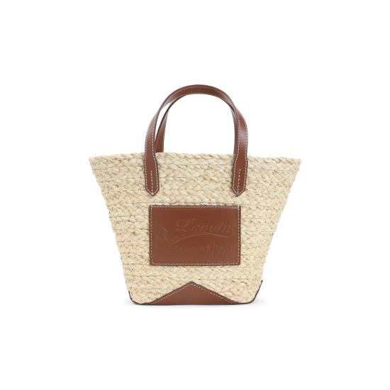 26SS 랑방 토트백 LWBGLPASMACAP26 B063 ECRU COGNAC - LANVIN