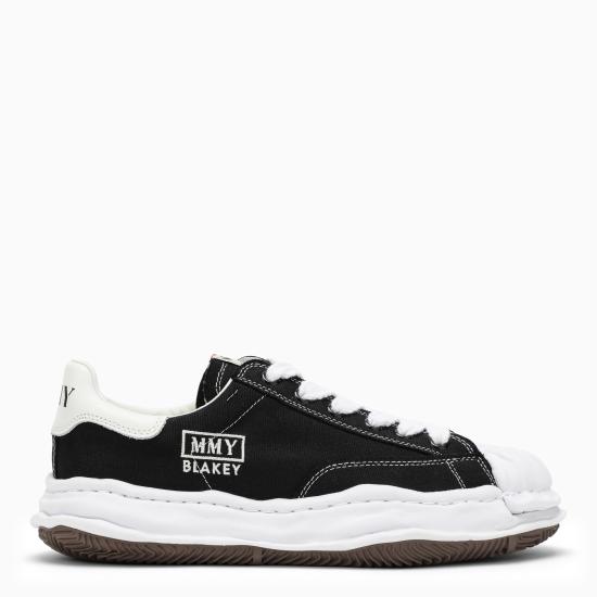 26SS 메종 미하라 야스히로 블레이키 OG 솔 캔버스 로우탑 스니커즈 A08FW735CO Black